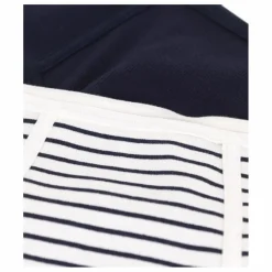 Femme Petit Bateau Lot 2 Culottes Tailles Hautes Rayées Coton Bio |