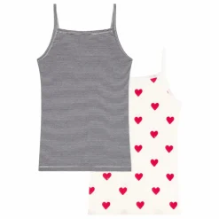 Petit Bateau Lot 2 Débardeurs - Collection Femme | Ecru Best