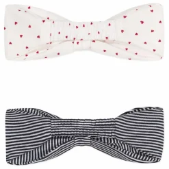 Petit Bateau Lot 2 Headband Coton Bio | Ecru Online