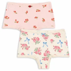 Enfant Konges Sløjd Lot 2 Hipsters Fleuris Coton Bio |