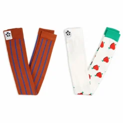 Discount Mini Rodini Lot 2 Leggings Coeur Coton Bio | Brique