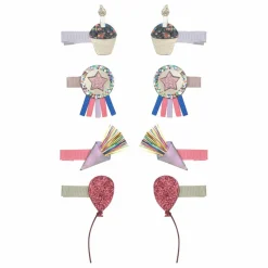 Hot Mimi & Lula Lot 8 Mini Barrettes Birthday | Rose