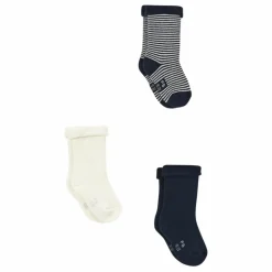 Petit Bateau Lot 3 Paires Chaussettes Coton Bio Mara | Bleu marine Best