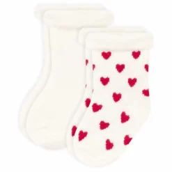New Petit Bateau Lot 2 Paires de Chaussettes Tricots | Blanc