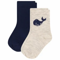 Enfant Petit Bateau Lot 2 Paires de Chaussettes Baleines |