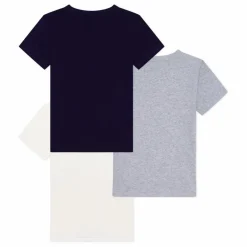 Petit Bateau Lot 3 T-shirts Manches Courtes Unis | Bleu marine