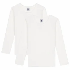 Best Petit Bateau Lot 2 T-shirts Manches Longues | Blanc