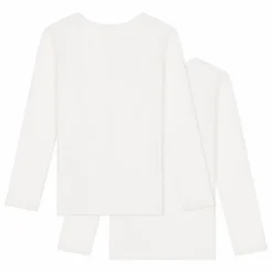 Best Petit Bateau Lot 2 T-shirts Manches Longues | Blanc