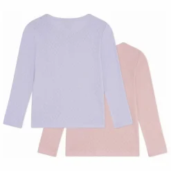 Petit Bateau Lot 2 T-shirts Pointelle Coton Bio | Rose