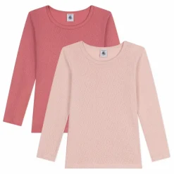 Enfant Petit Bateau Lot 2 T-shirts Unis |