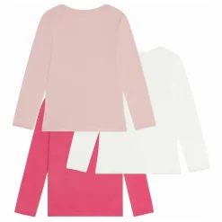 Enfant Petit Bateau Blouses, T-Shirts|Lot 3 T-shirts Unis Girly Coton Bio |