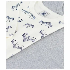 Enfant Petit Bateau Lot 2 T-shirts Zèbres |