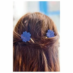 Enfant Tartine et Chocolat Accessoires De Mode|Lot de 2 Barettes Hibiscus Paillettes |