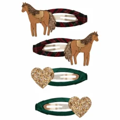 Enfant Mimi & Lula Accessoires De Mode|Lot de 4 Barrettes Horsey |