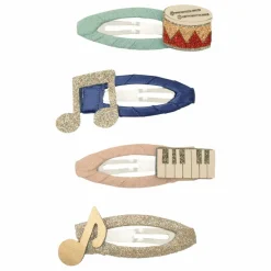 Mimi & Lula Lot de 4 Barrettes Music | Doré Online