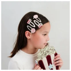 Enfant Mimi & Lula Accessoires De Mode|Lot de 4 Barrettes Popcorn |