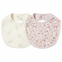Quincy Mae Bavoirs|Bavoirs, Langes|Lot de 2 Bavoirs Snap Coton Bio | Lilas