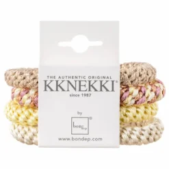 Femme Bon Dep Accessoires De Mode|Accessoires Cheveux|Lot de 4 Chouchous Kknekki 16 |