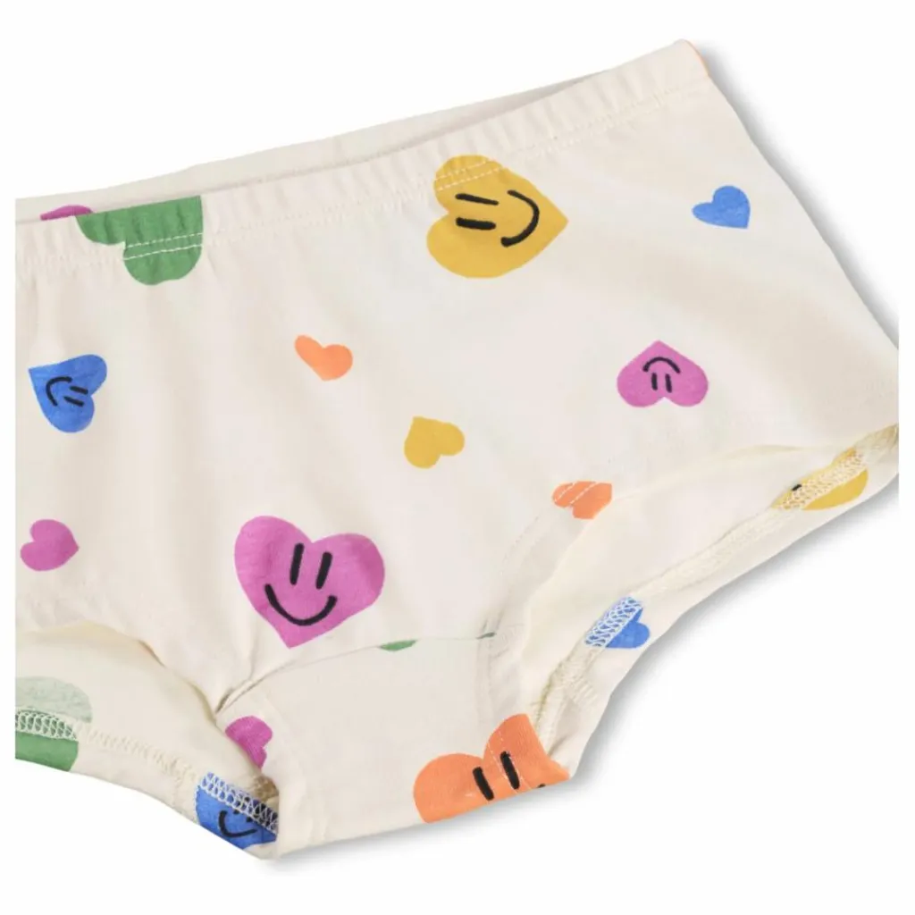 Enfant Molo Nuit, Sous-Vêtements|Nuit, Sous-Vêtements|Lot de 2 Culottes Jemma Cœurs Coton Bio |