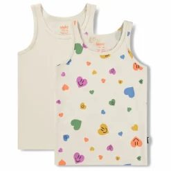 Enfant Molo Lot de 2 Débardeurs Jeanie Cœurs Coton Bio |