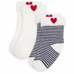 Petit Bateau Lot de 2 Paires de Chaussettes Rayées |