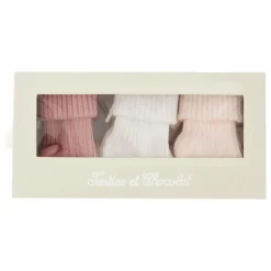Tartine et Chocolat Lot de 3 Paires de Chaussettes | Rose pâle Online