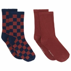 Enfant Bonton Nuit, Sous-Vêtements|Lot de 2 Paires de Chaussettes Damier |