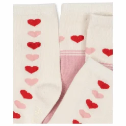 Enfant Konges Sløjd Nuit, Sous-Vêtements|Pyjamas, Sous-Vêtements|Lot de 2 Paires de Chaussettes Jacquard Cœurs |