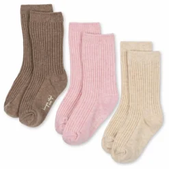 Online Konges Sløjd Lot de 3 Paires de Chaussettes Côtelées | Rose