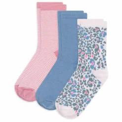 Discount Petit Bateau Lot de 3 Paires de Chaussettes Fleuries | Rose
