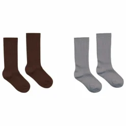 Rylee + Cru Lot de 2 Paires de Chaussettes Côtelé | Marron Online