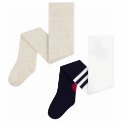 Discount Petit Bateau Lot de 2 Paires de Chaussettes Hautes Cœur | Bleu marine