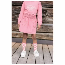 Bonton Lot de 2 Paires de Chaussettes Damier | Rose Sale