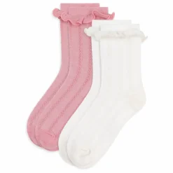 Enfant Petit Bateau Nuit, Sous-Vêtements|Nuit, Sous-Vêtements|Lot de 2 Paires de Chaussettes Volants |