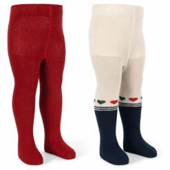 Enfant Konges Sløjd Nuit, Sous-Vêtements|Pyjamas, Sous-Vêtements|Lot de 2 Paires de Collants Lurex |