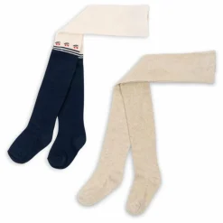 Konges Sløjd Lot de 2 Paires de Collants Cherry | Beige Hot