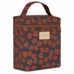 Best Nobodinoz Lunch bag isotherme Hyde Park Maroon Poppies | Brique
