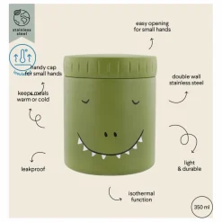 Enfant Trixie Vaisselle Enfant|Lunch box isotherme 350 ml Mr Dino |