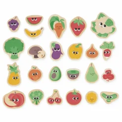 Janod Magnets - Fruits & Légumes - 24 pièces Multicolore Discount