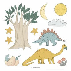 Ferflex Jeux Éducatifs|Magnets Dinosaures - Set de 43