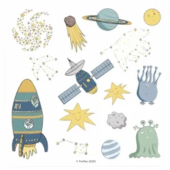 Ferflex Magnets Espace - Set de 48 Multicolore Sale