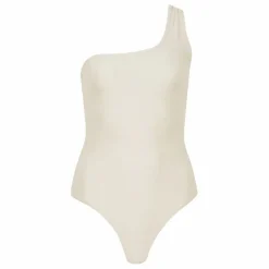 Hot Alma Deia Maillot 1 Pièce Asymétrique Ava | Blanc cassé