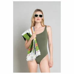 Smallable Woman Maillot 1 Pièce Asymétrique Janet | Vert kaki clair
