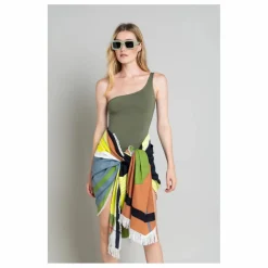 Smallable Woman Maillot 1 Pièce Asymétrique Janet | Vert kaki clair