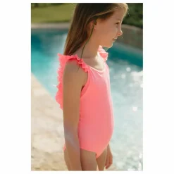 Outlet Lison Paris Maillot de Bain 1 Pièce Anti-UV Fibres Recyclées | Corail