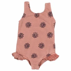 Búho Maillot de Bain Batik Bébé Coton Bio | Vieux Rose New
