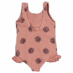 Búho Maillot de Bain Batik Bébé Coton Bio | Vieux Rose New