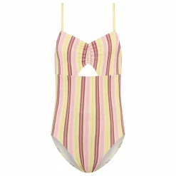 Sale Beachlife Maillot de Bain Croisé Rayé | Jaune pâle