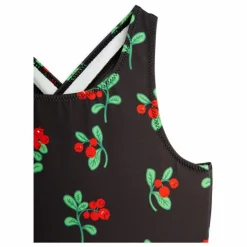 Mini Rodini Maillot De Bain Fleuri Coton Bio | Noir Online