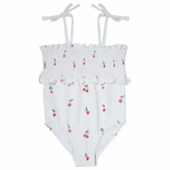 Enfant Tocoto Vintage Maillots De Bain|Maillots De Bain|Maillot de bain Froncé Cerises |